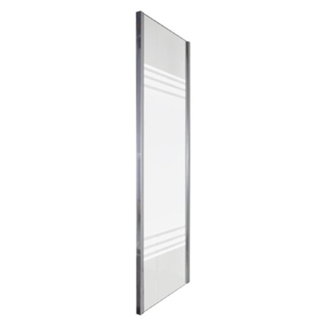 Vetro fisso serigrafato 6mm per combinazione  profili cromo