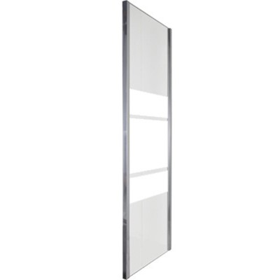 Vetro fisso serigrafato 6mm per combinazione  profili cromo