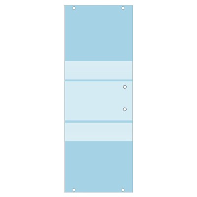 Vetro scorrevole temperato serigrafato 6mm per ricambio box doccia/nicchia/doppia nicchia H188 cm