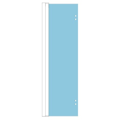 Vetro temperato trasparente 6mm per ricambio porta pieghevole incluso di profilo cromo H186,5 cm