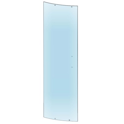 Vetro scorrevole temperato opaco 6mm per ricambio box doccia semicircolare H188 cm