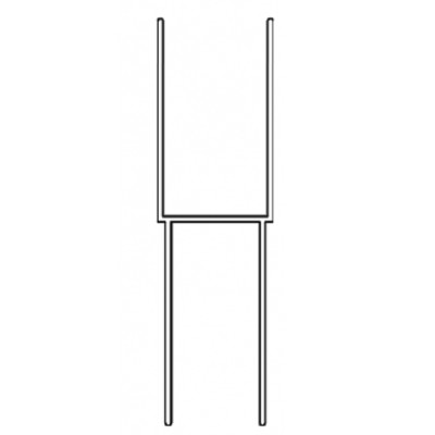 Profilo di compensazione in alluminio anodizzato cromo 3/5 cm H190