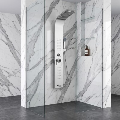 Colonna doccia idromassaggio Silver Lucido