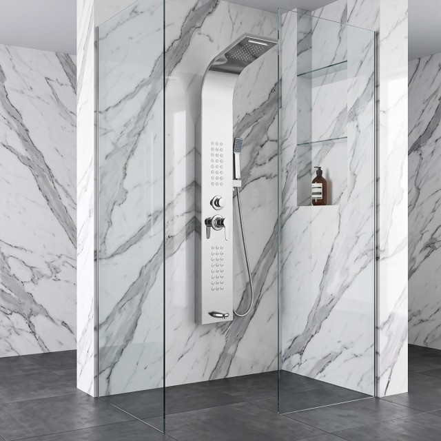 Colonna doccia idromassaggio Silver Lucido