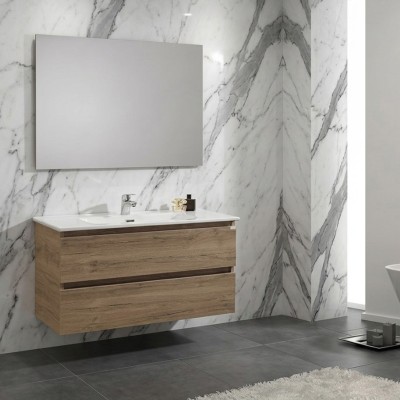 Mobile da bagno sospeso con opzione colonna – Dimensioni 60/80/100 cm - Vari colori